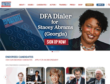 Tablet Screenshot of contribute.democracyforamerica.com